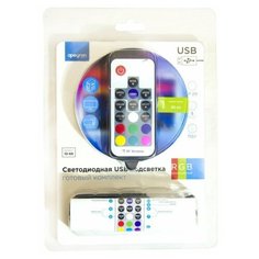 ТВ подсветка, комплект светодиодной ленты 5В, 7,2Вт/м, smd5050, 30д/м, IP20, 0,5м, RGB Apeyron Electrics