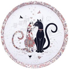 Поднос сервировочный Agness Парижские коты 33х2,1 см (898-040)