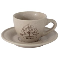 Чашка с блюдцем Дерево жизни Terracotta TLY314S2-TL-AL 0.2л Керамика