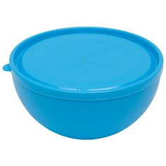 Салатница с крышкой ElfPlast, голубой, 1.2 л