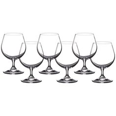 Набор бокалов для коньяка Crystalite Klara/Sylvia, 6 штук, высота 14 см, 400 мл (669-073)