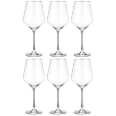 Набор бокалов для вина Crystalite Alca, 6 штук, 450 мл (669-356)
