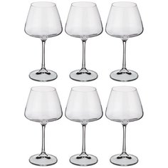 Набор бокалов для вина Crystalite Naomi/Corvus, 6 штук, высота 19 см, 350 мл (669-155)