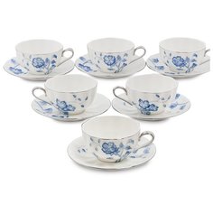 JS-32 Чайный набор на 6 перс. Голубая бабочка (Pavone)