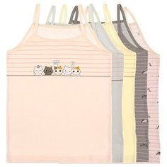 Майка для девочек 4371909KG Донелла , Размер: 0/1, Цвет: Микс, 5 шт. в упаковке Donella