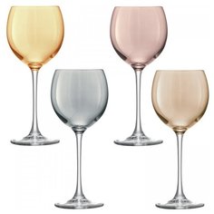 Бокал для вина Polka 4 шт. металлик LSA G932-14-960