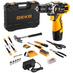 Аккумуляторная дрель-шуруповерт DEKO DKCD12FU-Li Li-Ion 1.5 А·ч 12 В х1 кейс набор