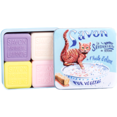 Набор кускового мыла La Savonnerie de Nyons Chat Roux, 100 г, 4 шт.