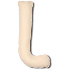 Подушка Body Pillow для беременных L холлофайбер, с наволочкой из поликоттона бежевый