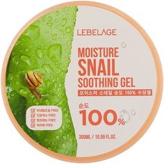Гель для тела Lebelage Moisture Snail Purity 100% Soothing Gel Увлажняющий успокаивающий с муцином улитки, 300 мл