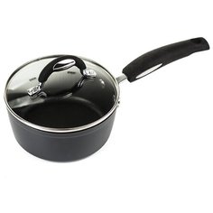 Ковш Bialetti с антипригарным покрытием со стеклянной крышкой , индукция, 1.2 л