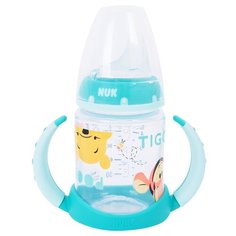 Обучающий поильник NUK Disney с силиконовой соской бирюзовый 6m+