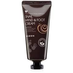 Увлажняющий крем для рук и ног с муцином улитки Mizon Snail Hand and Foot Cream, 100мл