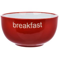 Салатник HomeStar Брекфаст красный 14 см