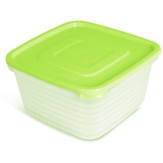 Контейнер для продуктов (СВЧ) Martika "Унико" квадратный 0,9л. набор 3шт салатовый