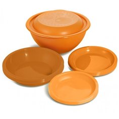 Набор посуды "Дачный" оранжевый Martika
