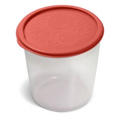 Контейнер круглый высокий многофункциональный №3, 1,6л оранжевый Martika