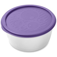 Контейнер круглый низкий многофункциональный Martika №1, 0,3л фиолетовый