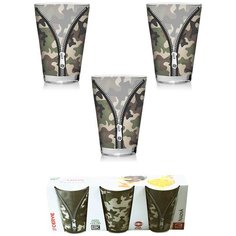 Набор стаканов 3 шт. 310 мл "Камуфляж" в п/у Cerve
