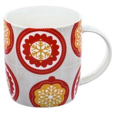 Кружка HomeStar Снежинки №1 350 мл
