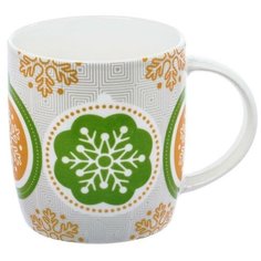 Кружка HomeStar Снежинки №2 350 мл