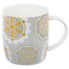 Кружка HomeStar Снежинки №3 350 мл