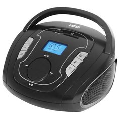 Магнитола Mystery BM-6008UB черный/серебристый