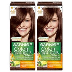 GARNIER Color Naturals стойкая питательная крем-краска для волос, 2 шт., 5.15 пряный эспрессо