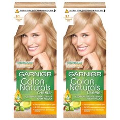 GARNIER Color Naturals стойкая питательная крем-краска для волос, 2 шт., 9.1 солнечный пляж
