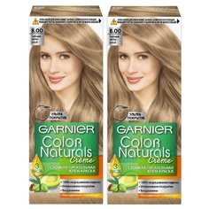 GARNIER Color Naturals стойкая питательная крем-краска для волос, 2 шт., 8.00 Глубокий Светло-Русый