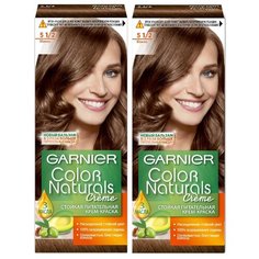 GARNIER Color Naturals стойкая питательная крем-краска для волос, 2 шт., 5.1/2 мокко