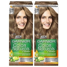 GARNIER Color Naturals стойкая питательная крем-краска для волос, 2 шт., 7.00 глубокий русый