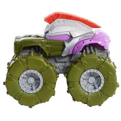 Монстр-трак Hot Wheels Monster Trucks Gladiator Hulk 1:43, 11.5 см, зеленый/серый