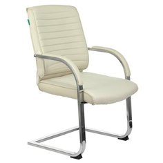 Стул Бюрократ T-8010N-LOW-V, металл/искусственная кожа, цвет: слоновая кость