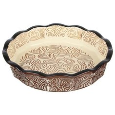 Форма для запекания и сервировки круглая MILLIMI, 22х4,5см, шоколад