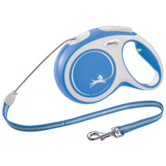 Поводок-рулетка Flexi New Comfort cord M 8m 20kg blue