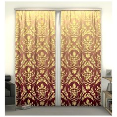 Фотошторы "Переливы цветов", 145*260 см, 2 шт. Сирень