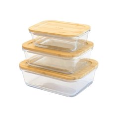 Набор из 3 контейнеров для хранения с крышками Pebbly, PKV-018