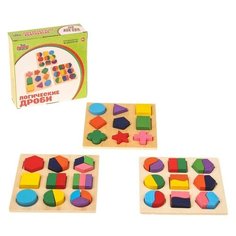 Головоломка "Логические фигуры", набор 3 штуки 452128 Лесная мастерская