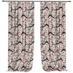 Фотошторы "Дикси", 145*260 см, 2 шт. Сирень