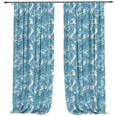 Фотошторы "Аселис №2", 145*260 см, 2 шт. Сирень