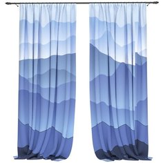 Фотошторы "Жреби", 145*260 см, 2 шт. Сирень