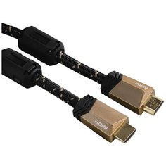 Кабель аудио-видео Hama Premium HDMI (m)/HDMI (m) 1.5м. феррит.кольца Позолоченные контакты черный 5