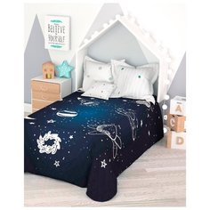 Покрывало стеганое "Любитель космоса", 1,5-спальное Сирень