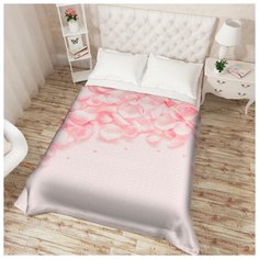 Покрывало стеганое "Лепестки роз", Евро Сирень