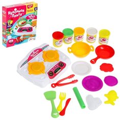 ЭВРИКИ Набор для игры с пластилином "Кухонная плита", свет и звук № SL-02048 5149195