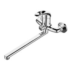 Смеситель для ванны DEVIDA ENZO, с поворотным изливом и встроенным поворотным дивертором