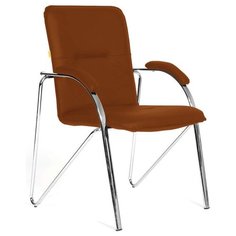 Офисный стул Мирэй Групп Самба (с мягкими подлокотниками) плюс, обивка: искусственная кожа, цвет: кожзам виски