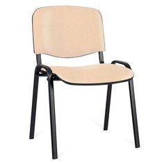 Офисный стул Мирэй Групп Изо black плюс, обивка: искусственная кожа, цвет: кожзам бежевый