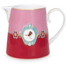 Молочник большой Pip Studio Love Birds Medallion Red-Pink, 900 мл, 51.007.007